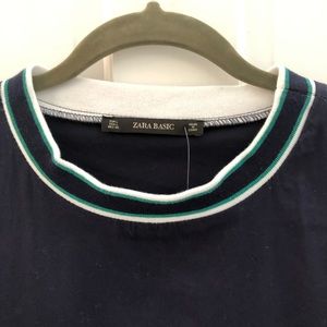 Zara Basic boxy blue dress